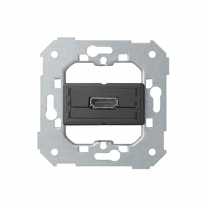 Gniazdo HDMI (V1.4) żeńskie. Podłączenie HDMI kątowe. !Wymagana puszka podtynkowa wielopolowa (nie łączona) - KONTAKT SIMON - 7501094-039