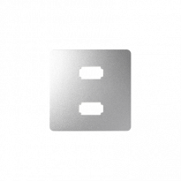 Pokrywa gniazda 2xUSB; aluminium - KONTAKT SIMON - 8201090-093