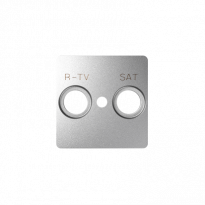 Pokrywa do gniazd RTV-SAT; aluminium - KONTAKT SIMON - 82097-93