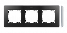 Ramka 3-krotna, Detail SELECT-metal, GRAFIT / podstawa Aluminium - KONTAKT SIMON - 8201630-240