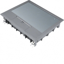 POKRYWA UCHYLNA VE09 200X253MM WYKŁADZINA 5MM STAL SZARY PA TEHALIT.VE-EE - HAGER - VE09057011