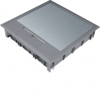POKRYWA UCHYLNA VQ12 244X244MM WYKŁADZINA 5MM STAL SZARY PA TEHALIT.VE-EE - HAGER - VQ12057011