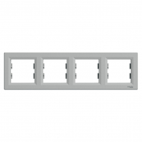 RAMKA POCZWÓRNA POZIOMA ALUMINIUM ASFORA - SCHNEIDER ELECTRIC - EPH5800461