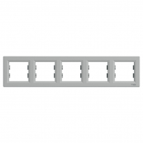 RAMKA PIĘCIOKROTNA POZIOMA ALUMINIUM ASFORA - SCHNEIDER ELECTRIC - EPH5800561