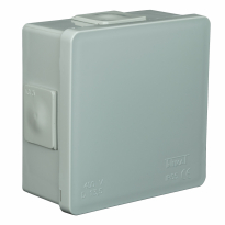 PUSZKA N/T 86X86X40MM IP55 DEKIEL KLIK-KLAK POPIEL VP 001-03. - ELEKTROPLAST OPATÓWEK - 61.103