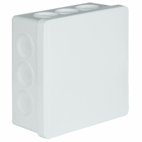 PUSZKA NATYNK 86X86X40MM BEZ ZACISKÓW DEKIEL KLIK-KLAK IP55 BIAŁY VP 003-01 - ELEKTROPLAST OPATÓWEK - 61.113