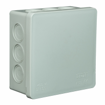 PUSZKA NATYNK 86X86X40MM BEZ ZACISKÓW DEKIEL KLIK-KLAK IP55 POPIEL VP 003-03 - ELEKTROPLAST OPATÓWEK - 61.115