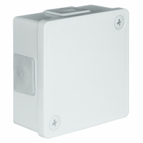 PUSZKA N/T 86X86X40MM IP55 DEKIEL NA 2 WKRĘTY BIAŁA VP 021-01. - ELEKTROPLAST OPATÓWEK - 61.119