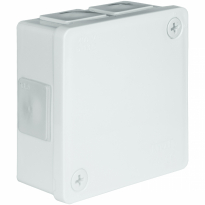 PUSZKA N/T 86X86X40MM IP55 DEKIEL NA 2 WKRĘTY BIAŁA VP 022-01. - ELEKTROPLAST OPATÓWEK - 61.125