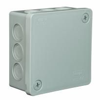 PUSZKA N/T 86X86X40MM IP55 DEKIEL NA 2 WKRĘTY Z OSŁONĄ POPIEL VP 023-03. - ELEKTROPLAST OPATÓWEK - 61.133