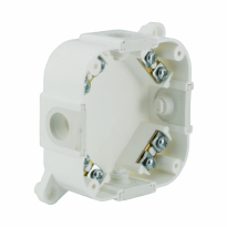 PUSZKA NATYNK 88X88X40MM Z ZACISKAMI DEKIEL NA 4 WKRĘTY IP44 BIAŁY VP 074-51 - ELEKTROPLAST OPATÓWEK - 61.175
