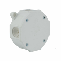 PUSZKA NATYNK 79X79X37MM BEZ ZACISKÓW DEKIEL NA 4 WKRĘTY IP44 BIAŁY VP 075-01 - ELEKTROPLAST OPATÓWEK - 61.177
