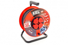 Przedłużacz bębnowy PROFESSIONAL LINE; 4x2p+Z; IP44; 16A; H05RR-F; 3x1,5; 40m; CZARNY - PLASTROL - PB-PRO/D/40M/3X1,5/H05RR-F/CZARNY