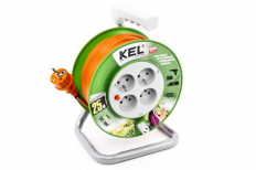 PRZEDŁUŻACZ BĘBNOWY STANDARD LINE 25MB H05VV-F POMARAŃCZOWY 3X1,0 IP44 4 GNIAZDA ZE STYKIEM OCHRONNY - PLASTROL - PB-ST/M/25M/3X1/H05VV-F POMARAŃCZ