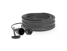 PJ-PRO/Z/30M/3X1,5/H05RR-F CZARNY Przedłużacz warsztatowy gumowy, jednogniazdowy 2p+Z, 16A, 4000W, przewód H05RR-F  - PLASTROL - PJ-PRO/Z/30M/3X1,5/H05RR-F CZARNY