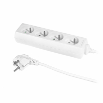 PRZEDŁUŻACZ Z CZTEROKROTNYM GNIAZDEM ECO; 4X2p+Z; 10A; 1,5m; BIAŁY - PLASTROL - PS-470/1,5 E BIAŁY