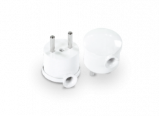 WTYCZKA KĄTOWA MINI ROZBIERALNA 16A 250V 2P BIAŁY - PLASTROL - WT-10 BIAŁY