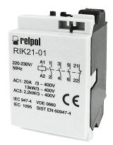 STYCZNIK 3-BIEGUNOWY 3N/O + STYK POMOCNICZY 1N/Z STEROWANIE 230V - RELPOL - 2608208