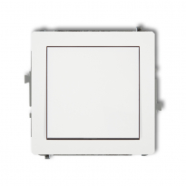 DECO Mechanizm łącznika jednobiegunowego  biały mat - KARLIK - 25DWP-1
