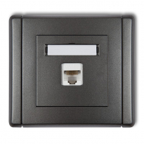FLEXI;Gniazdo komputerowe pojedyncze 1xRJ45 kat.5e - KARLIK - 11FGK-1