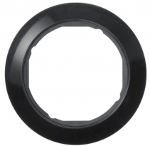 RAMKA POJEDYNCZA DO PŁYTEK CZOŁOWYCH ŚR.58 MM CZARNY 1930 - HAGER - 138201