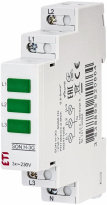 SYGNALIZATOR OBECNOŚCI NAPIĘCIA (3 X ZIELONA LED) SON H-3G - ETI - 002471556