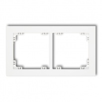 DECO Ramka podwójna biały mat 25DR-2 - KARLIK - 25DR-2