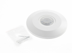 CZUJNIK RUCHU PIR SUFITOWY 360° 2000W IP20 BIAŁY CR-3 MINI - GTV - CR-CR3M00-00