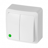 ŁĄCZNIK ŚWIECZNIKOWY BIAŁY IP20 BERG - ELEKTRO-PLAST NASIELSK - 3711-00