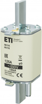 WKŁADKA TOPIKOWA NH - ZWŁOCZNA / Z WYBIJAKIEM NH1/K GG 125A/690V - ETI - 004113343