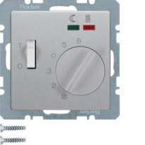 REGULATOR TEMPERATURY PODŁOGOWEJ Z ZESTYKIEM ZWIERNYM, ELEMENTEM CENTRALNYM, ŁĄCZNIKIEM I 2 DIODY Q.X  - HAGER - 20346084