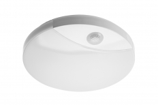 PLAFONIERA LED IP44 16W 1200lm 4000K 250mmZ CZUJNIKIEM RUCHU PIR LOGOS LED - GTV - LD-LOG16W-LED