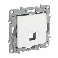 GNIAZDO POJEDYNCZE RJ45 KEYSTONE BEZ MODUŁU BIAŁY NILO2 - LEGRAND - 664764
