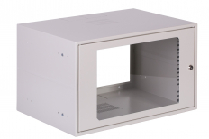 SZAFA WISZĄCA 19" 6U 328X555X400 IP30 DRZWI Z SZYBĄ - SABAJ - SZWS19-6U-40-DS