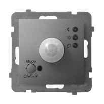 ELEKTRONICZNY CZUJNIK RUCHU SZARY MAT ARIA. - OSPEL - ŁP-16U/m/70