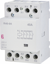 STYCZNIK MODUŁOWY 40A 4 STYKI ROZWIERNE (3 MOD. 4 BIEG.) R 40-04 230V - ETI - 002463440
