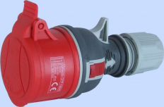 GNIAZDO PRZENOŚNE PROSTE GPP 16A 3P+N+Z 400V - ELEKTROMET DZIERŻONIÓW - 921870