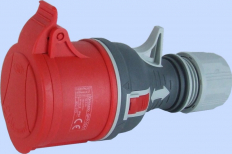 GNIAZDO PRZENOŚNE PROSTE GPP 32A 3P+N+Z 400V - ELEKTROMET DZIERŻONIÓW - 921875