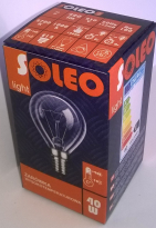 ŻARÓWKA WYSOKOTEMPERATUROWA E14 P45 40W SOLEO - HELIOS żarówki - WST-2628