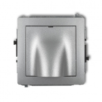 DECO Mechanizm wypustu kablowego 7DWPK srebrny metalik - KARLIK - 7DWPK