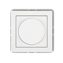 DECO BIAŁE REGULATOR OŚWIETLENIA LED 25DRO-2 biały mat - KARLIK - 25DRO-2