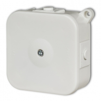 Puszka instalacyjna hermetyczna bez złączek 80x80mm ; biała - KARLIK - PHS-2