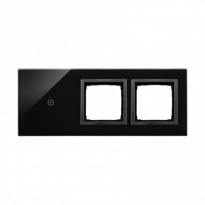 Panel dotykowy S54 Touch, 3 moduły, 1 pole dotykowe + 2 otwory na osprzęty S54, zastygła lawa - KONTAKT SIMON - DSTR3100/73
