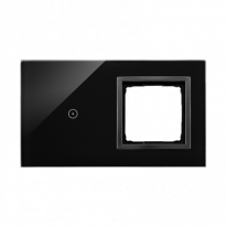 Panel dotykowy S54 Touch, 2 moduły, 1 pole dotykowe + 1 otwór na osprzęt S54, zastygła lawa - KONTAKT SIMON - DSTR210/73