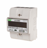 Dwutaryfowy licznik energii elektrycznej, 3-fazowy, 2-kierunkowy z Modbus RTU, do pomairu bezpośredniego - F&F - LE-03MW