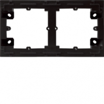 ADAPTER NATYNKOWY 2-KROTNY, CZARNY, LUMINA INTENSE - HAGER - WL5823