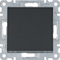 ŁĄCZNIK SCHODOWY POJEDYNCZY UNIWERSALNY 10AX 250V CZARNY LUMINA INTENSE - HAGER - WL0023