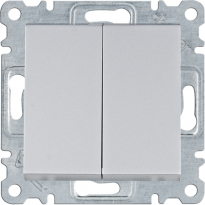 ŁĄCZNIK ŚWIECZNIKOWY 10AX 250V SREBRNY LUMINA INTENSE - HAGER - WL0042