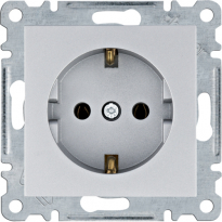lumina Gniazdo SCHUKO, srebrny - HAGER - WL1052