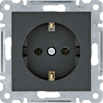lumina Gniazdo SCHUKO, czarny - HAGER - WL1053
